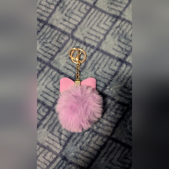 Pink Fluffy Keychain Accessory (New) - Picture 4 of 4